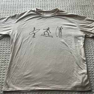 Tan skeleton tee